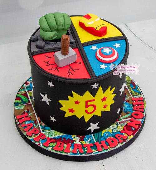 Avengers superhero cake - The Joy Of Cake