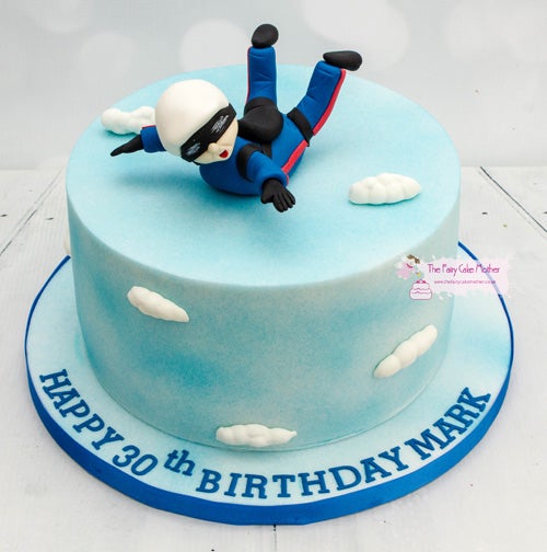 Acrylic Skydiver Skydiving Out of Plane Cake Topper Party Decoration for  Wedding Anniversary Birthday Graduation - Walmart.com